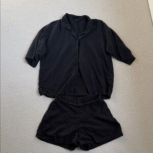 Linen H&M home black set